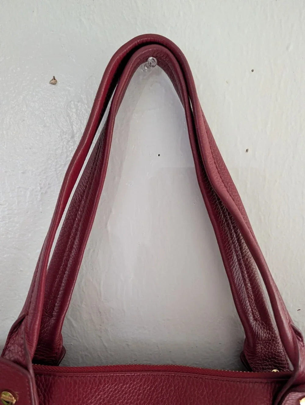 Bodhi Women's Red Leather Tote Bag